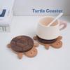 1pc Black Walnut Solid Wood Turtle Insulation Mat Kettle Tea Coaster Creative and Cute Shape Anti-scald Table Ornaments