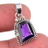 Подарочный кулон из стерлингового серебра 925 пробы с натуральным африканским аметистом, 1 дюйм, G8G00