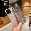 Чехлы для мобильных телефонов iPhone 11 13 15 Pro Max 12 14 Pro Max Чехол для iPhone 16 15 Plus 13 Pro 12 Mini 13 Mini Матовая текстура Нарисованные мультяшные цветы