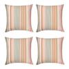 Набор разноцветных чехлов для подушек (4 шт), SOLMOTT Cushion Cover Pink Multicolour/Striped Set,