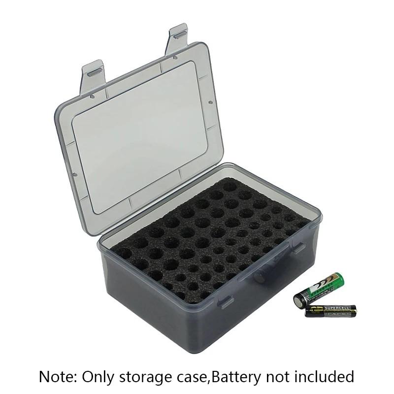 Battery Storage Organizer Holder Holds 54 Aa Aaa Batteries, Battery Box Case Garage Container,Home Drawer Organization Dispenser