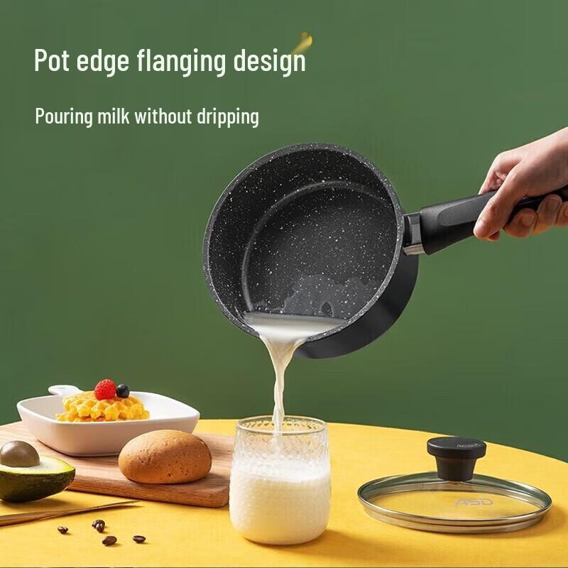 ASD Avocado Green Ceramic Non-stick Milk Pot