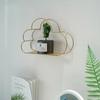 Nordic Metal Cloud Iron Storage Rack Shelf Wall Hanging Decor Grids Cloud Storage Holder Shelves Bedroom Home Decoration Gift