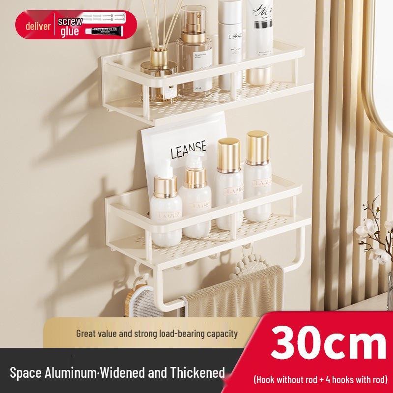 Настенная полка для хранения в ванной комнате без сверления для раковины и туалета