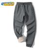 Новинка 2024 года, осенне-зимняя одежда, толстые брюки, спортивные штаны, теплые спортивные штаны, эластичные спортивные штаны высокого качества, бархатные хлопковые брюки