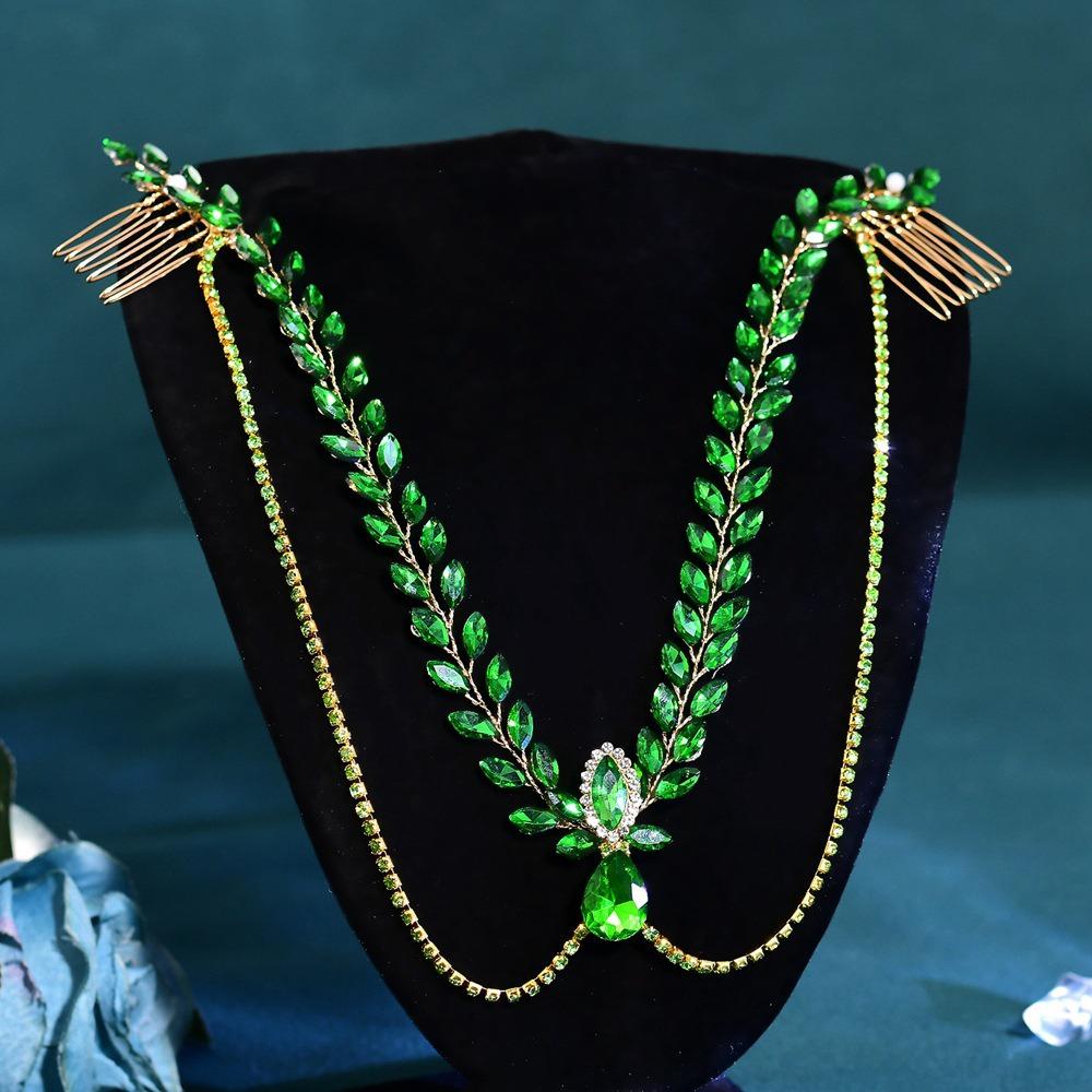 Exquisite Bride Forehead Head Chain Shining Woman Headwear Pageant Tiara  Dance Party