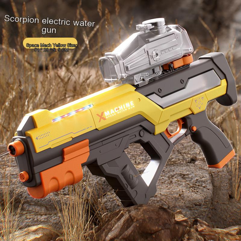 Новый электрический водяной пистолет высокого давления с большой дальностью стрельбы, автоматическое поглощение воды, электрический водяной пистолет M416, детская игрушка в подарок