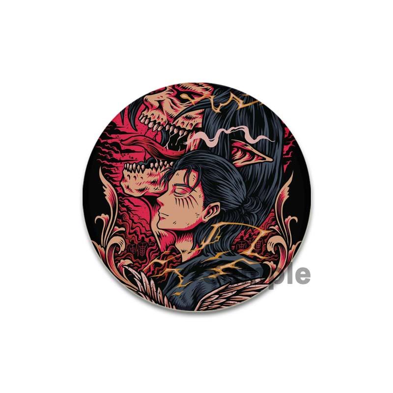 32/44/58 мм Эрен Йегер значки булавка ручная работа брошь для одежды мультфильм косплей значок украшение на рюкзак ювелирные изделия подарок