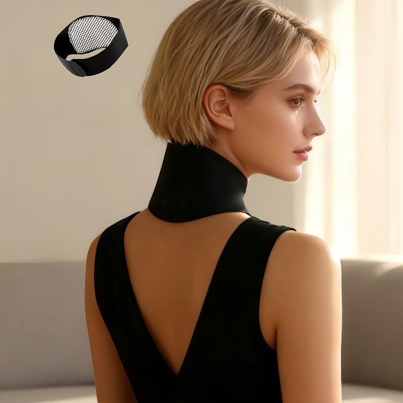 1Pc Magnetic Neck Massager with Comfortable Warm Pad with Belt