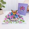 3D Butterfly Pop Up Greeting Cards Postcard For Valentine's Day, Mother, Anniversary, Wedding Invitation Greeting, Birthday Gift