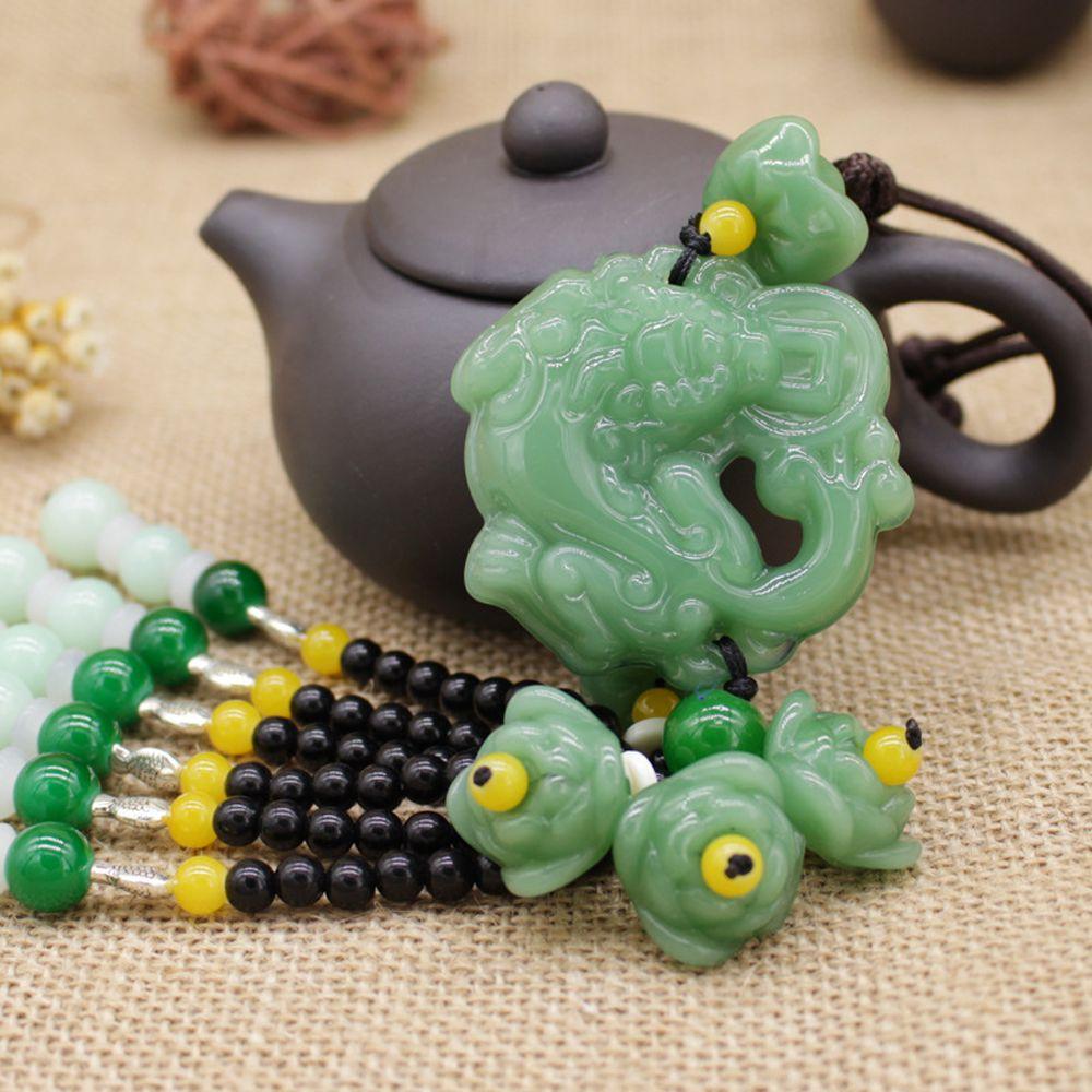 Carved Buddha God Handwork Natural Obsidian Pendant Fortune Amulet Pendant keychain Lucky Pendant