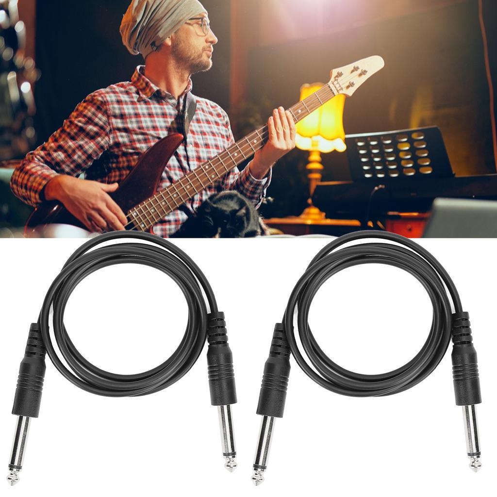 6.35mm Guitar Instrument Cable 1/4in Straight to Straight Guitar Cord for Electric Guitar Bass Guitar Electric Mandolin 3.3ft