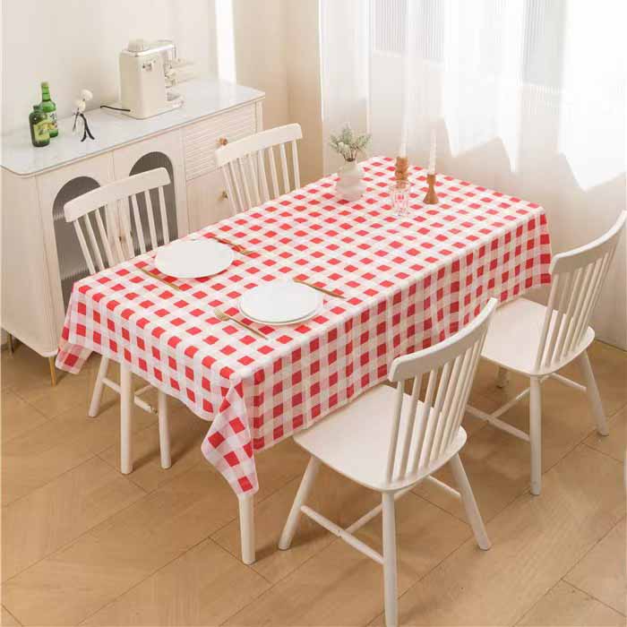 Водонепроницаемая, маслостойкая, грязеотталкивающая, простая, современная, не требующая глажки, не требующая стирки, клетчатая скатерть для стола