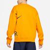Nike Air X Kim Jones Logo Print Fleece Crew Neck Sweatshirt Men Tops Orange DD0693-804