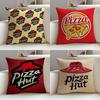 Delicious PPizza HutS Cushion Cover Soft Decorative Square Cushion Covers x x Pillowcases for Sofa Couch Home Bedroom