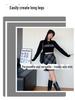 2024 High-Waist Plaid Woolen A-Line Skirt: Autumn/Winter College Style