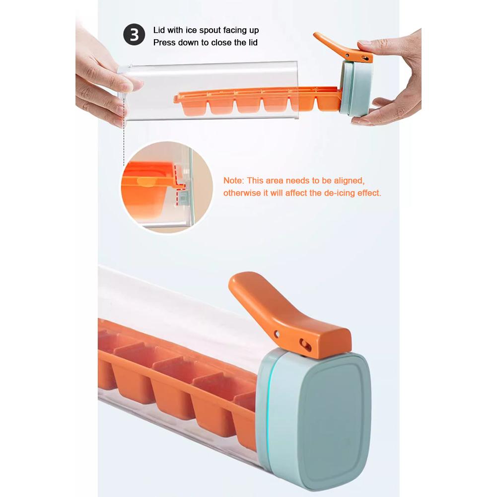 Мини-форма для кубиков льда в форме трубки. Легко выдвигаются и вынимаются. Вертикальный лоток для кубиков льда, идеально подходит для спортивных бутылок и бутылок с водой.