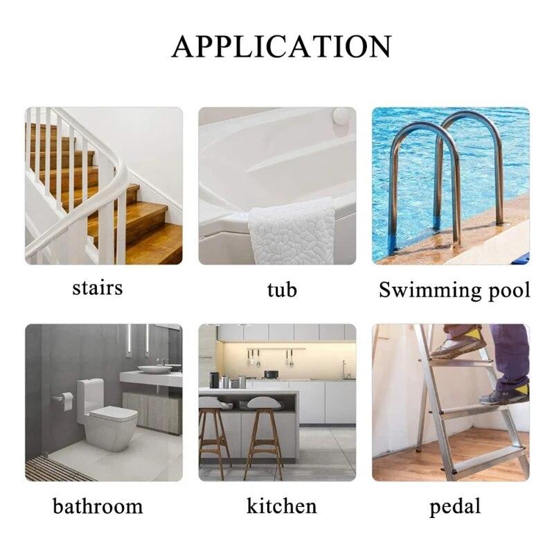 Нескользящие наклейки для ванны в форме ракушки, клей для ванной, лестницы, душевой комнаты, наклейки для бассейна