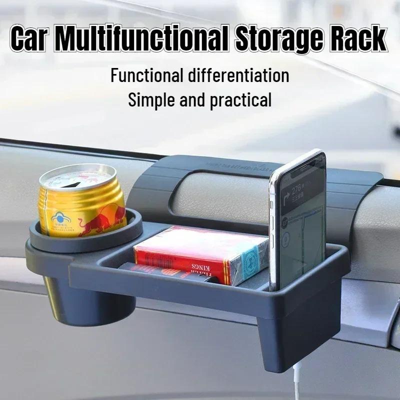 Side Door Window Phone Slot Hanging Organizer Car Organizer Box with Cup Drink Holder Car Side Door Storage Box Car Phone Stand Auto Accessories