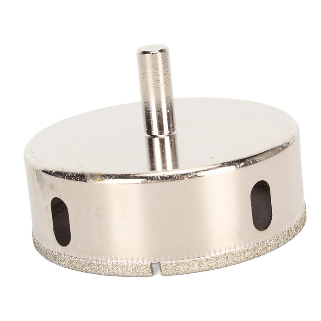 Алмазная коронка для сверления отверстий, режущий инструмент для стекла, керамики, фарфоровой плитки, стекла, мрамора, 85 мм, электроинструмент