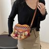 Tassel Fringe Shoulder Bag Love Shape Bohemian Messenger Bag Ethnic Style Crossbody Bags  Travel