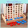 Wooden Chess 4 Connected Line Game Board Children Puzzle Toy Educational For