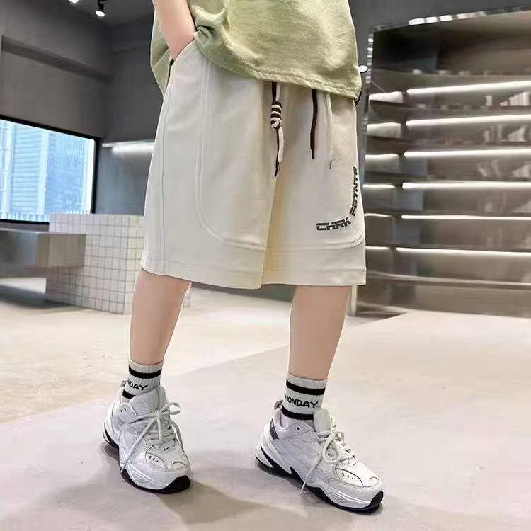 Мальчиковые брюки на лето Детские повседневные свободные Повседневные спортивные Универсальные брюки с принтом Шорты