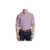Polo Ss23 Check Logo Embroidered Single-Breasted Long Sleeve Shirt Men Shirts 710802345-003