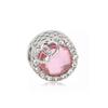 Fashion Pink Hope Charm Beads Suitable For Bracelets And Necklaces Romantic Heart Shape Women Jewelry