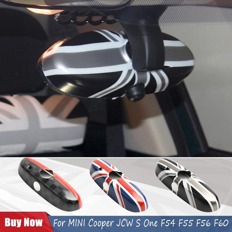 The Black For MINI Cooper F54 F56 F55 F57 F60 Car Rear View Mirror Cover Housing Hatchback PC plastic Fashion Auto Styling