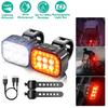 Bright And Durable Mountain Road Bicycle Front And Rear Light Set For Night Riding