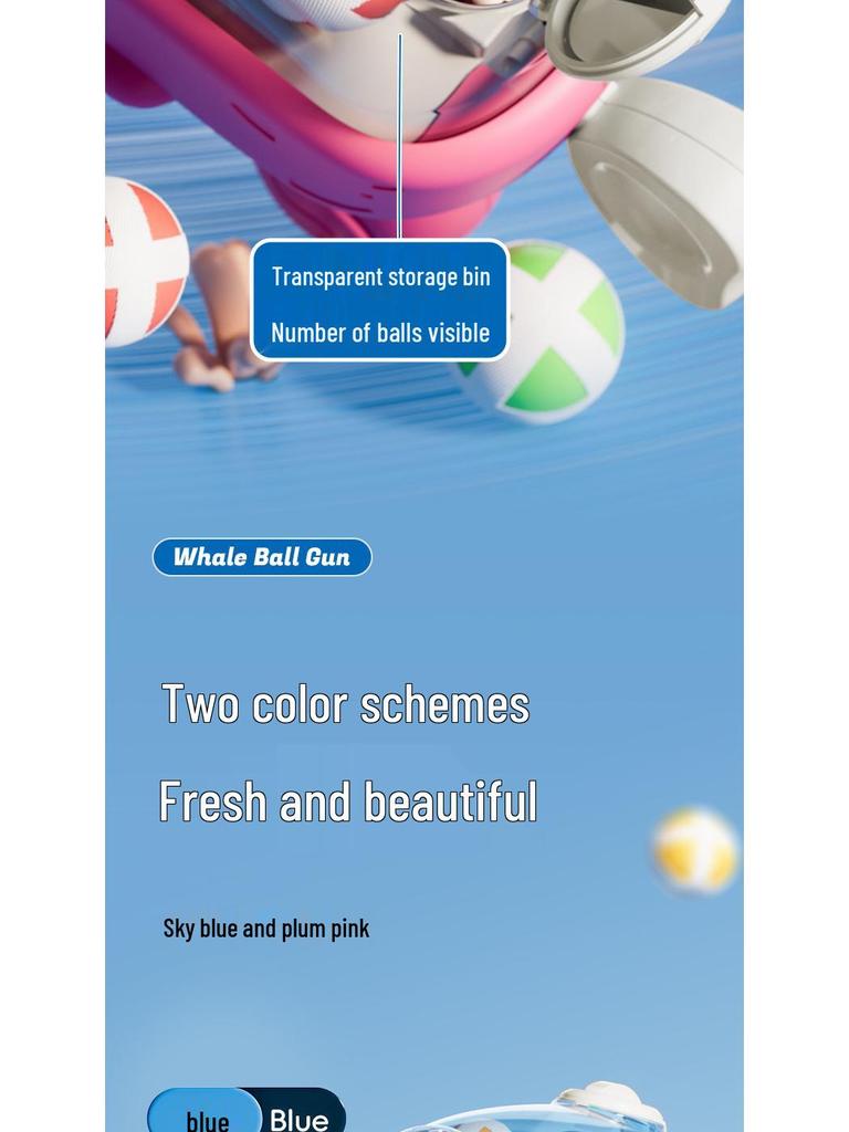 Трансграничный китовый пистолет с липкими шариками: Интерактивная стрелялка для детей и родителей