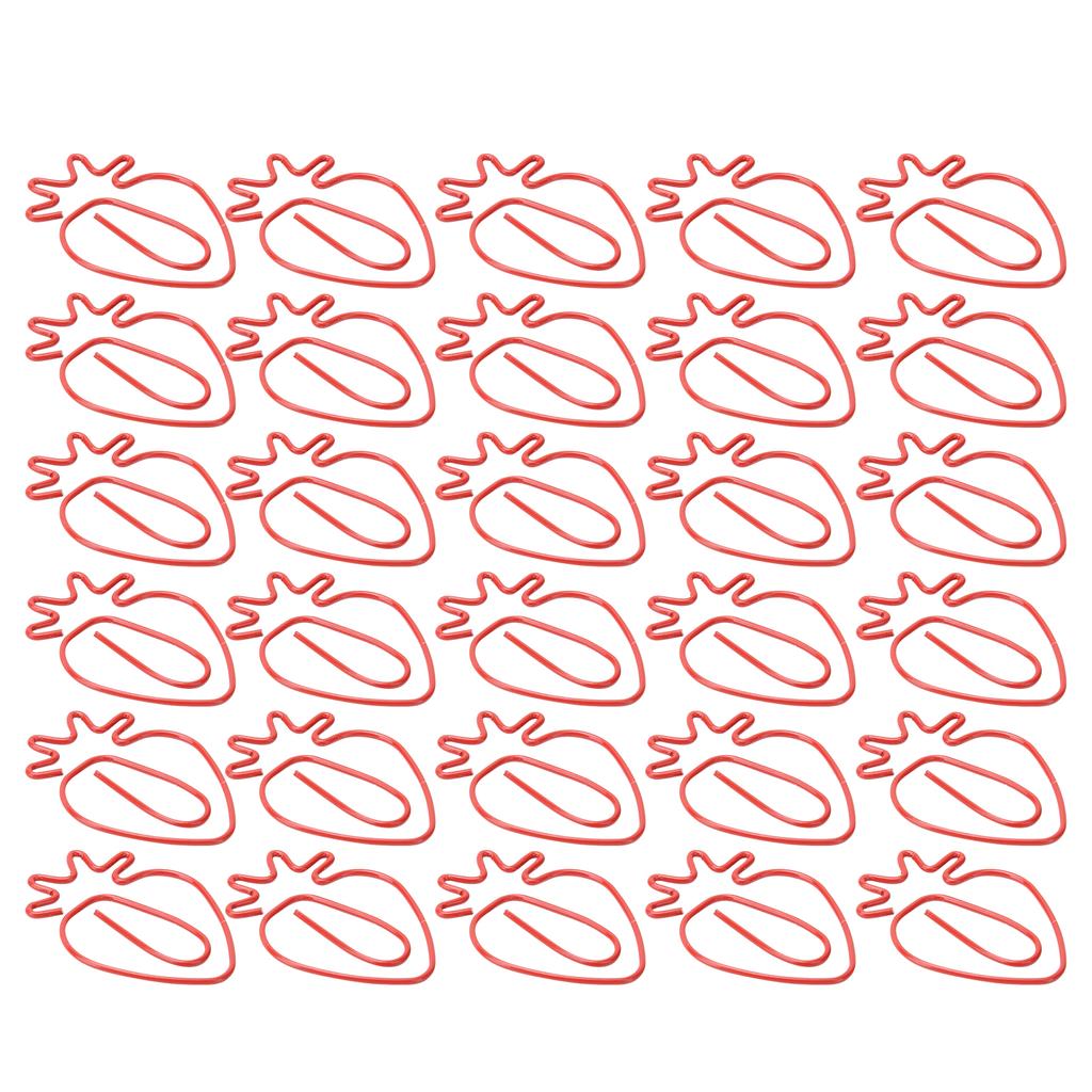 30 шт. скрепок мини милые клубничные закладки планировщик зажим булавка канцелярские принадлежности школьные подарки