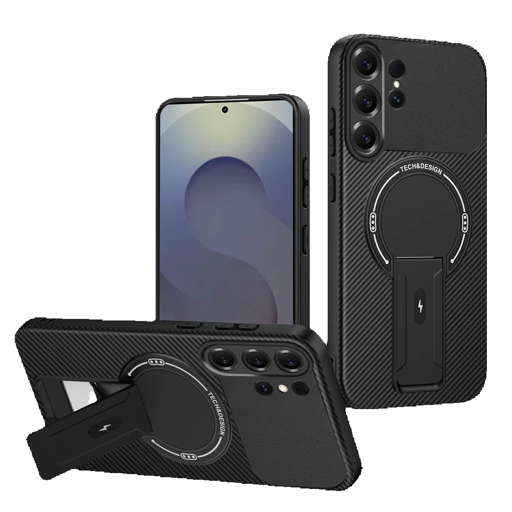 Магнитный Броневой Держатель Чехол Для Samsung Galaxy S26 Ultra S25 Edge S24 FE S23 S22 5G Для Magsafe Беспроводной Зарядный Чехол