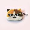 Сумки для наушников Kawaii Cat, детский кошелек для монет, интересные наушники с выражением кота, кабель для передачи данных, портативная сумка для хранения