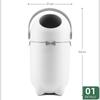 ShineLuxe Diaper Pail, Diaper Trash Can with Deodorizer, Compact Multipurpose Trash Can - Off-White