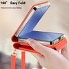 Чехол для Samsung Galaxy Z Flip7 5G, сумка для карт, подставка, чехол для телефона из ПУ кожи и ПК с ремешком