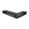Vent Cover LUFT Corner Left 60x40x9 Black
