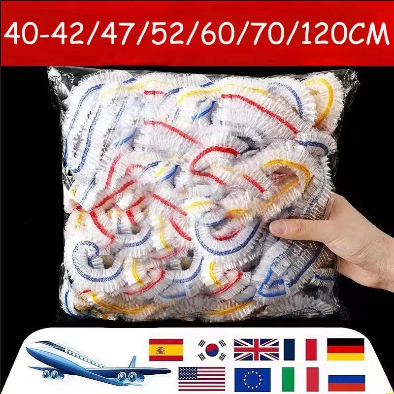 100Pcs Disposable Food Cover Elastic Plastic Wrap Food Grade Lids for Fruit Bowls Cups Caps Dustproof Bag