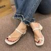 2024 Summer New Narrow Band Women Sandal Shoes Fashion Thick Heel Ladies Elegant Open Toe Sandalias Ankle Strap Dress Pumps