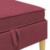 Modular Sofa Set with Storage Space 6 pcs Burgundy Fabric