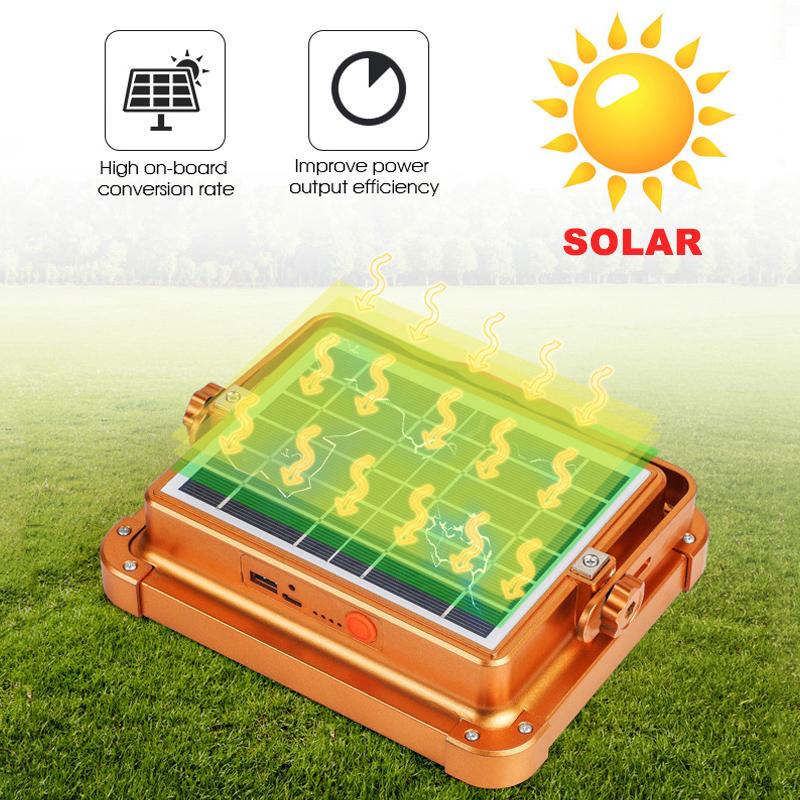 100 Вт/1000 Вт Солнечный кемпинговый фонарь уличный портативный прожектор перезаряжаемый аварийный внешний аккумулятор ночник солнечный светодиодный фонарь для палатки
