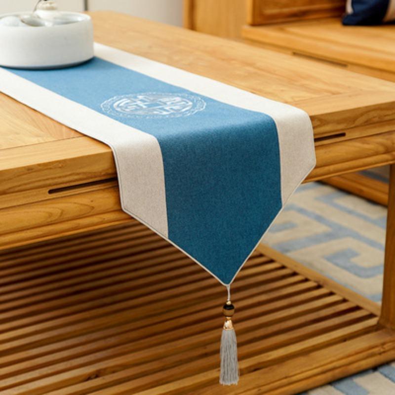 Китайская скатерть с кисточками для кофе, чая, скатерть для ТВ-шкафа, ткань для покрытия обуви, флаг для кровати, современные простые покрытия для столов, Рождество