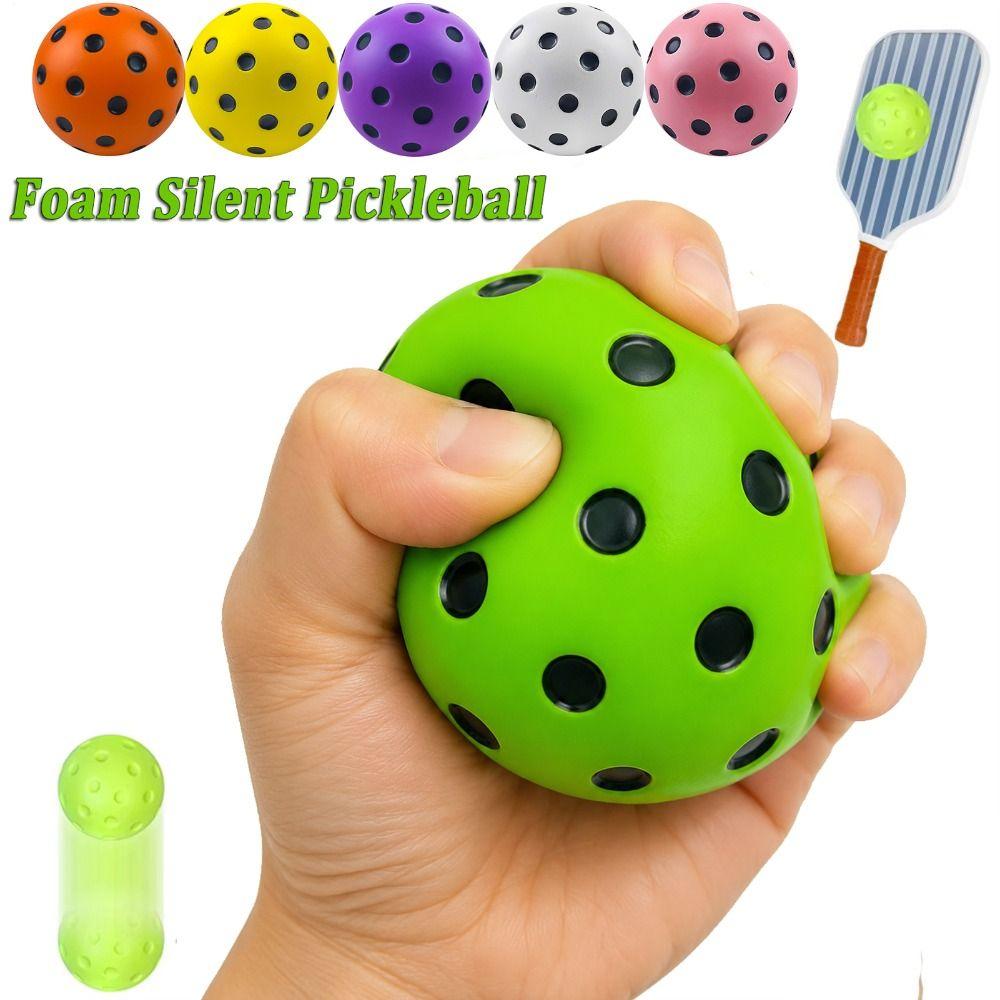 PU Foam Pickleball Squeeze Toy Simulated Stress Relief Balls New Quiets Bounce Ball Fidget Toy
