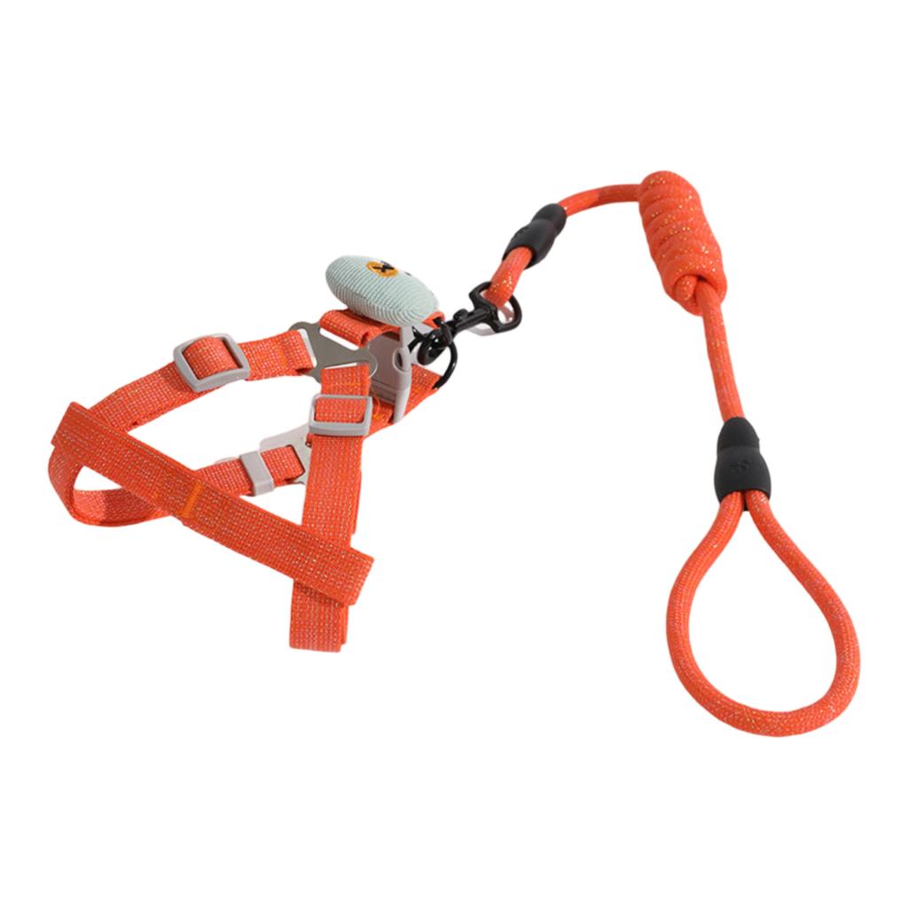 Собачий поводок, И , Специально разработанный для использования на открытом воздухе, Регулируемая нагрудная и спинная подвесная карточка, Яркий шелковый нагрудный и спинной тяговый круглый трос