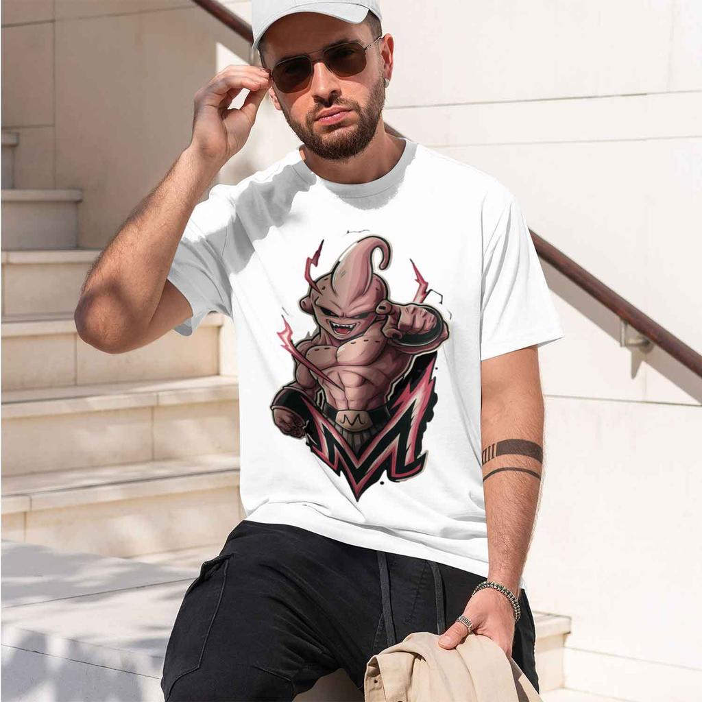 2026 Summer Z D Tshirt For Unisex Unisex Evil Kid Buu Graffiti Print Retro Anime Tee Fanatics 2026 New Model
