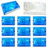 Meliore Set of 24V LED Side Marker Lights for Decorative Daytime Running Parts for Large Universal Aftermarket Blue 10-Piece Trucks, Trucks,