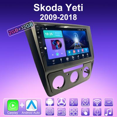 2 DIN Android Carplay автомобильное радио для Skoda Yeti 2009-2018 мультимедийный проигрыватель головное устройство стерео GPS навигация BT WIFI 2+32 ГБ