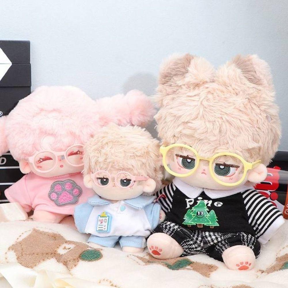 Plastic Round Transparent Glasses Doll Accessory Doll Mini Glasses Doll Round Glasses Children Toy