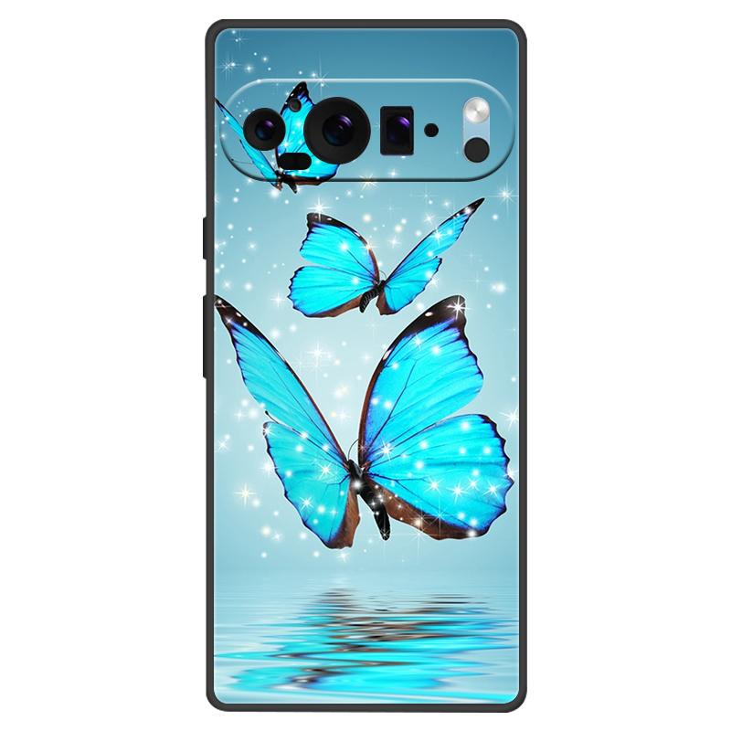 For Google Pixel 9 Pro XL Case Silicone Luxury Space Soft Bumper for Pixel 9 9Pro 9ProXL 5G Phone Cover TPU Funda Fashion Bag